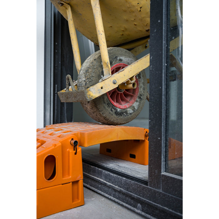 TOUGHTRACKS Mini Portable Ramp - Bridge System for Sliding Doors for Wheelbarrows