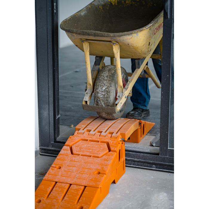 TOUGHTRACKS Mini Portable Ramp - Bridge System for Sliding Doors for Wheelbarrows