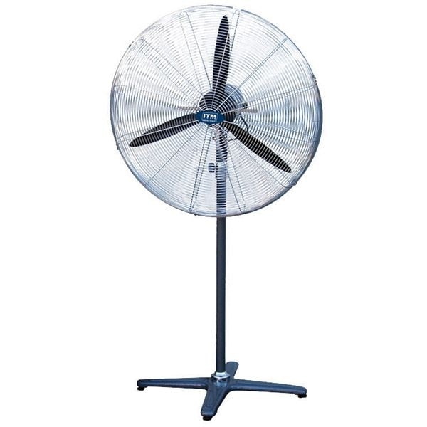 ITM Industrial Fan, 30", 3 Speed, Oscillating, Pedestal