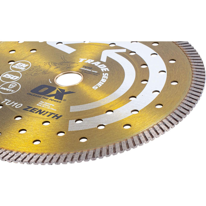 OX Trade 9" Turbo Universal and Hard Diamond Blade OX-TU10-9