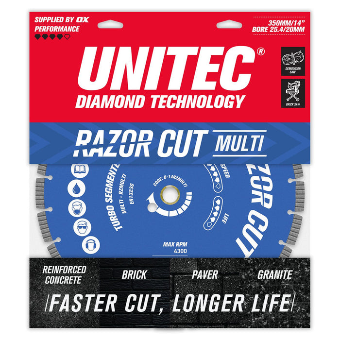 Unitec Diamond Razorcut Multi Segmented Diamond Blade