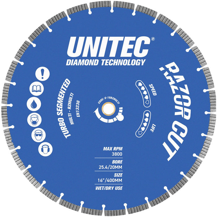Unitec Diamond Razorcut Multi Segmented Diamond Blade