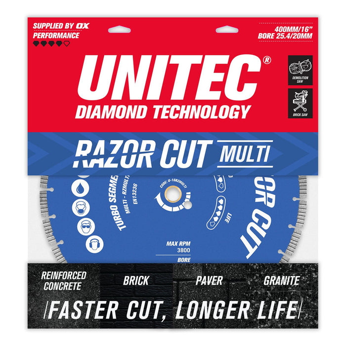 Unitec Diamond Razorcut Multi Segmented Diamond Blade