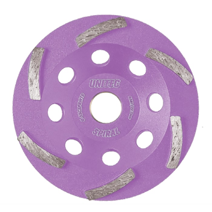 Unitec Diamond 5" Sprint Cup Wheel Spiral