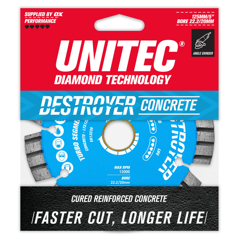 Unitec 125mm Concrete Destroyer 5LTS12C - Betontools Australia