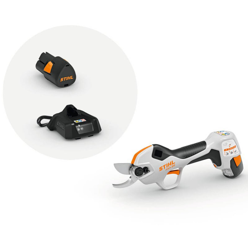 STIHL ASA 20 Kit Supplied With AS 2 Battery, AL 1 Charger & Scabbard Battery Secateurs VA05 011 6213