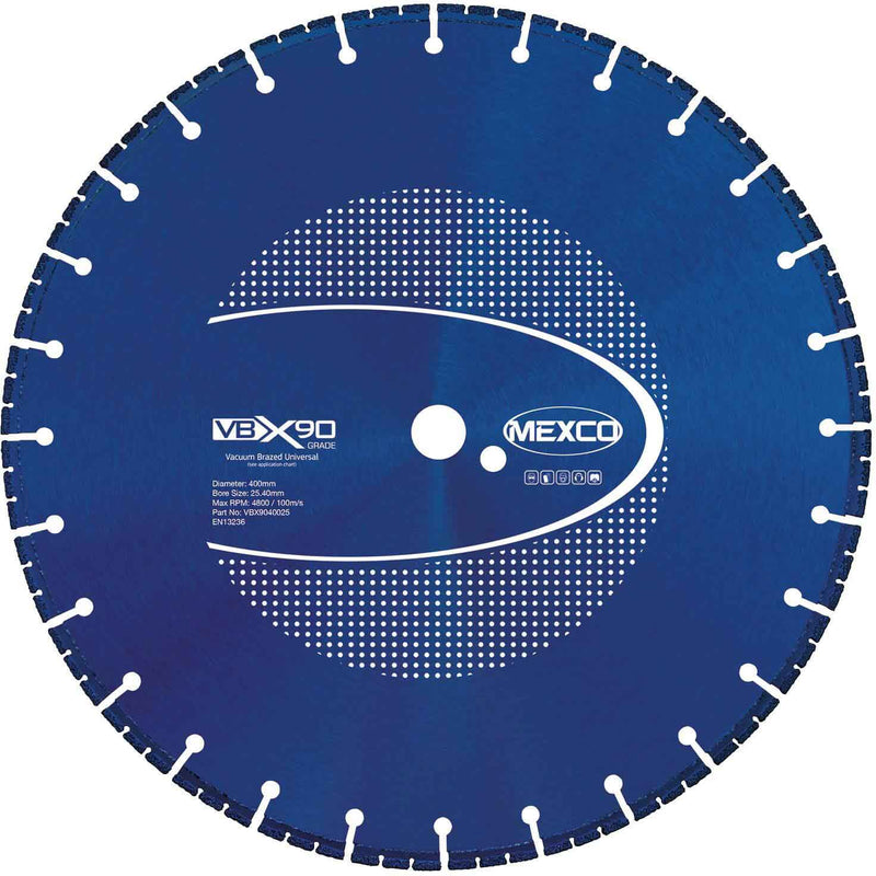 Mexco Vbx90 400mm Universal X90 Grade 25.4mm Bore - VBX9040025
