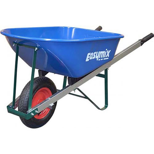 Masterfinish by A.G.Pulie Blue Steel Tray Handyman Wheelbarrow 100ltr W250S
