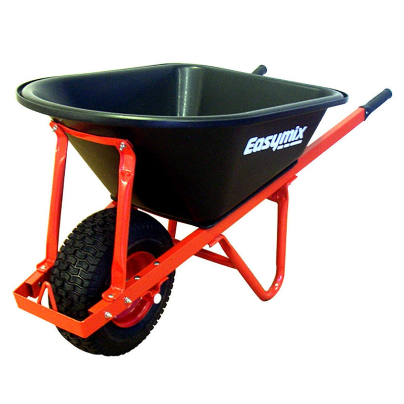 Easymix Poly Tray Barrow Wide Wheel Heavy Duty Steel Handles W566P