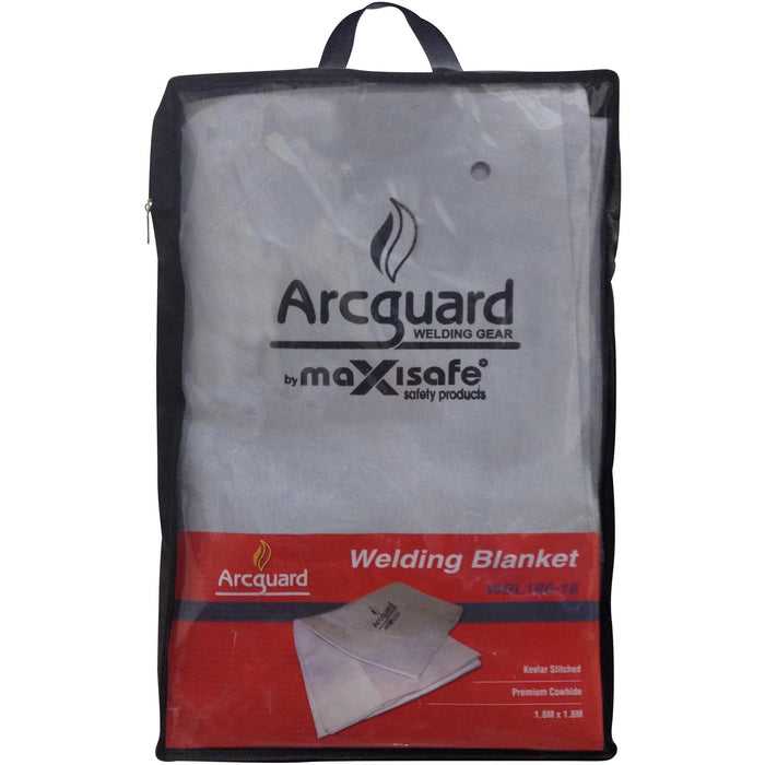 Maxisafe Leather Welding Blankets 1.8 x 1.8 WBL186-18E