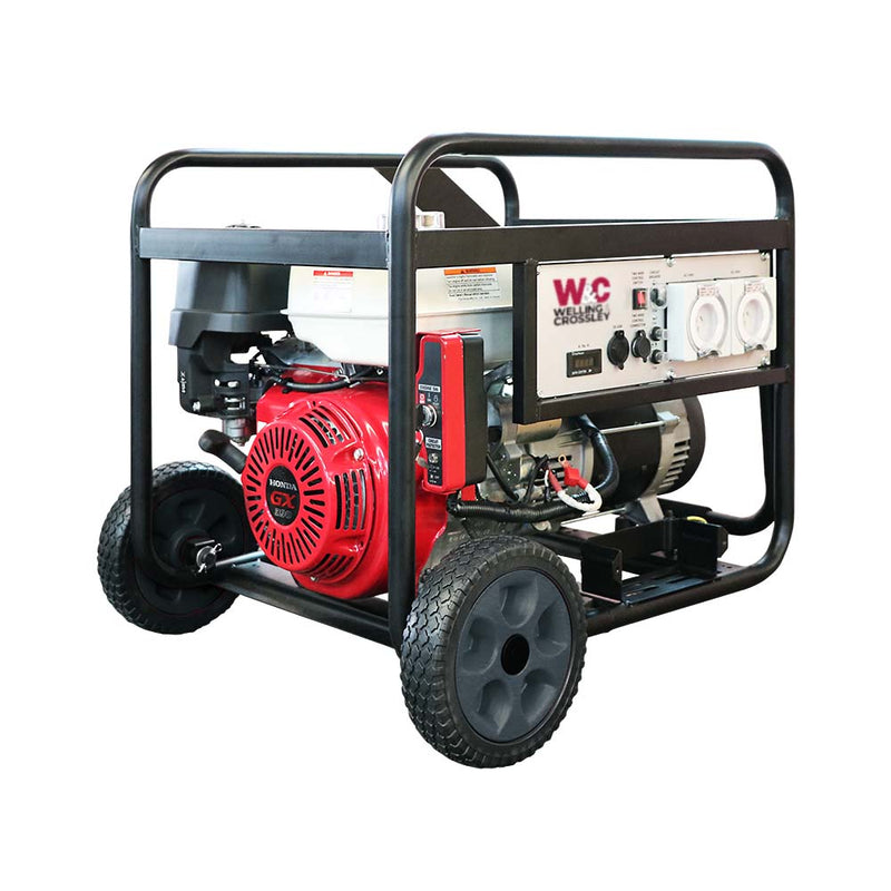 Welling & Crossley 7.75kVA AVR Petrol Generator with E-Start Honda Engine - WC-P7750H