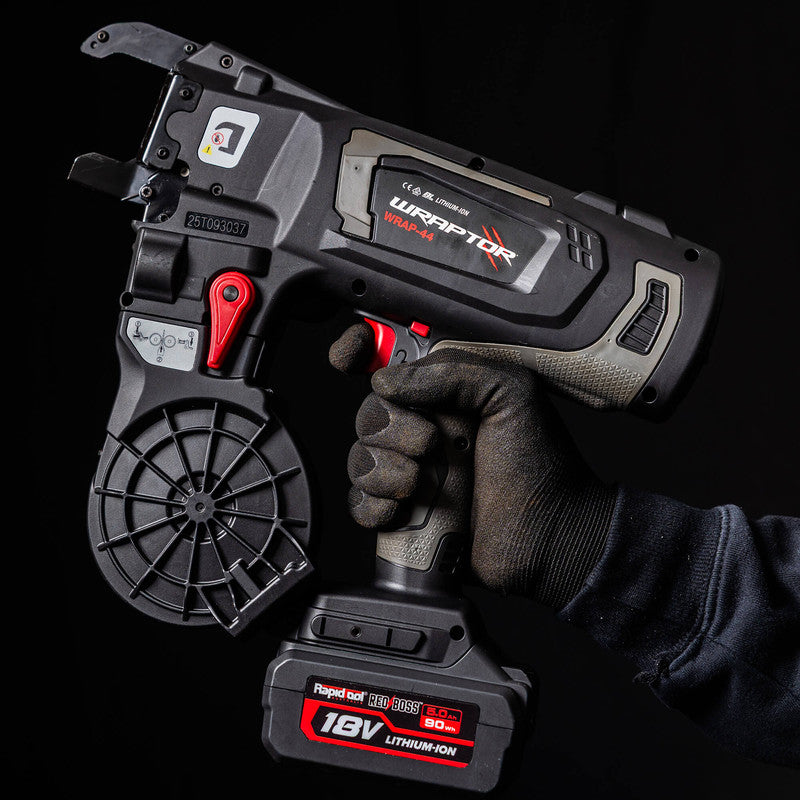 Rapidtool Wraptor 18V Cordless 12-44mm Rebar Tier Kit - WRAP-44