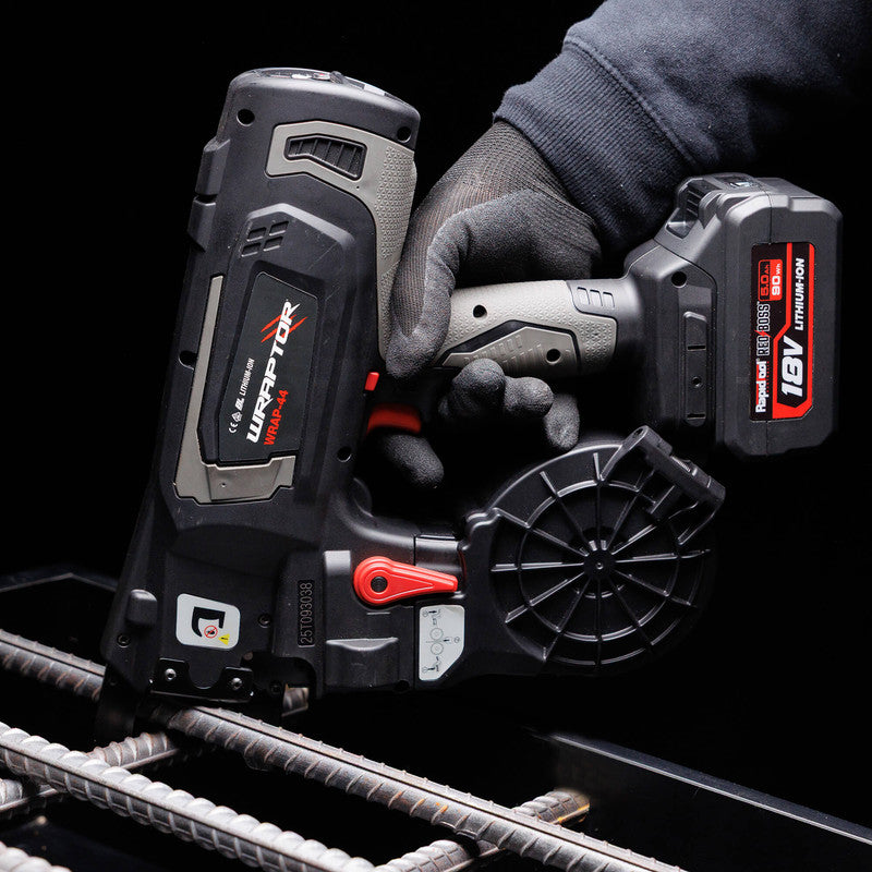 Rapidtool Wraptor 18V Cordless 12-44mm Rebar Tier Kit - WRAP-44