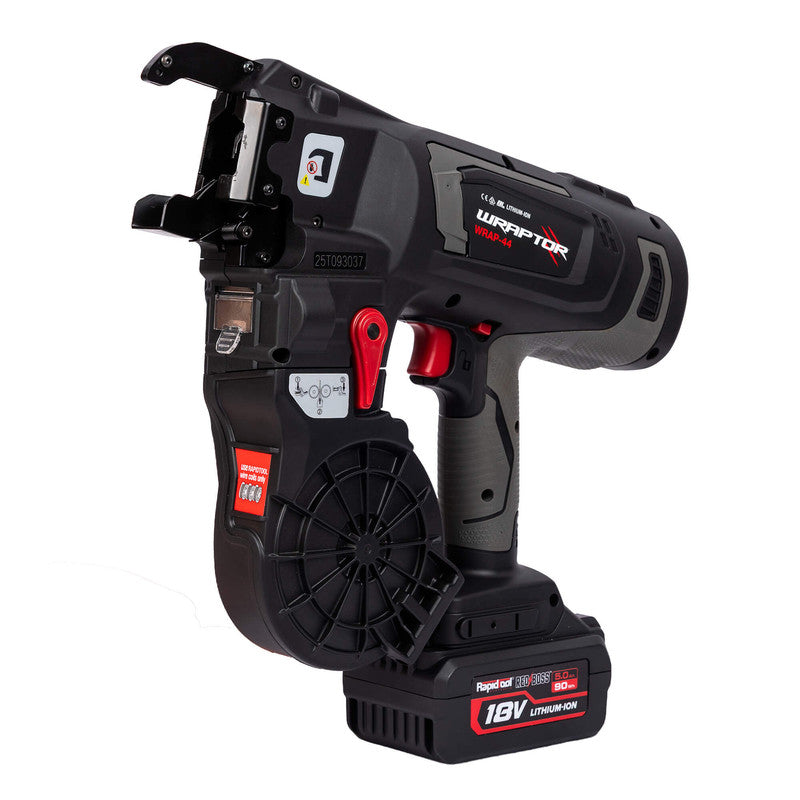 Rapidtool Wraptor 18V Cordless 12-44mm Rebar Tier Kit - WRAP-44