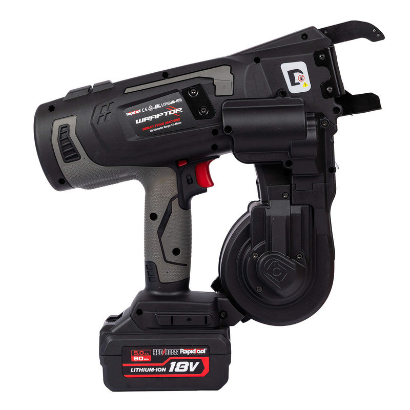 Rapidtool Wraptor 18V Cordless 12-44mm Rebar Tier Kit - WRAP-44