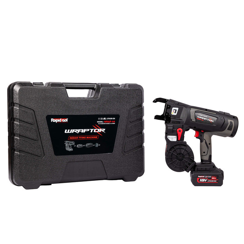 Rapidtool Wraptor 18V Cordless 12-44mm Rebar Tier Kit - WRAP-44