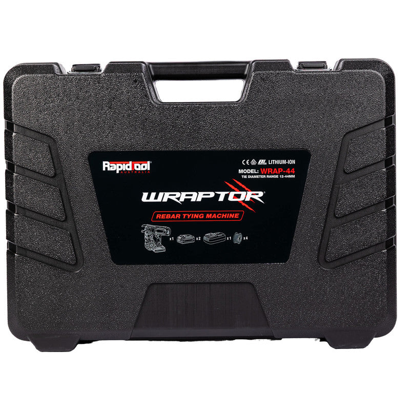 Rapidtool Wraptor 18V Cordless 12-44mm Rebar Tier Kit - WRAP-44