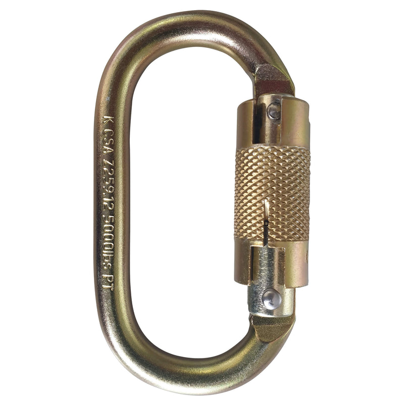 Maxisafe Screwgate Oval Karabiner - Heavy Duty - ZPJ501H