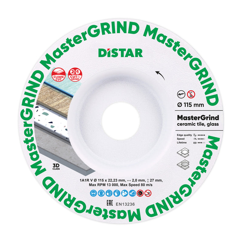 Distar Diamond Cut & Grind Blade 1A1R V 115mm MasterGRIND - 87015424065
