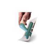 CO.ME 200 X 80 X 0.3 Turquoise ABS Lightflex Venetian Trowel Wood Handle 310CHFX200