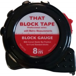 Kwikgauge That Block Tape - Block Gauge,With Starter Bar Position For H & Standard Blocks
