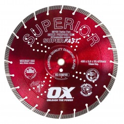 OX Diamond Blade Guaranteed to cut all Construction Products and Fast Cutting 16 inch