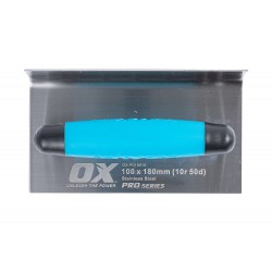 OX Professional 100 x 180mm (10r 50d) S/S Coving Trowel