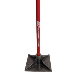 Marshalltown Hand Tamper - 254 X254mm Cast Iron Base With 1219mm Steel Handle MTHT10 - 10343