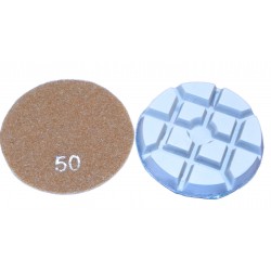 Inscribed Square-type Dry Conerete Floor Polishing Pads 80mm 50# Grit THOR-2704