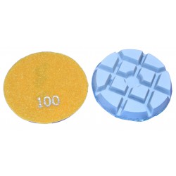 Inscribed Square-type Dry Conerete Floor Polishing Pads 80mm 100# Grit THOR-2704