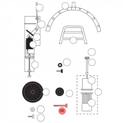 SoRoTo Bolt (1pc) for 80 mm loading wheel 80.005B