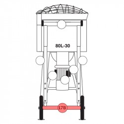 SoRoTo Telescope Leg, Rear 80.017B