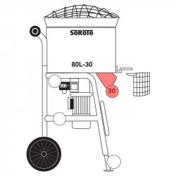 SoRoTo Discharge chute (incl. Nuts) 80030