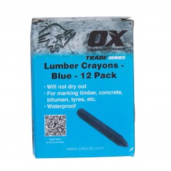 OX Lumber Crayons 12pk - Blue OX-T024702