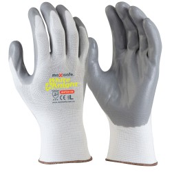 Maxisafe White Knight Synthetic Coated Medium Green Glove GNF124-08