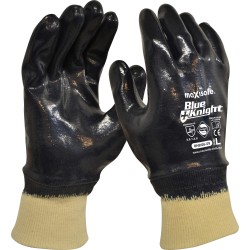Maxisafe Blue Knight Fully Coated Nitrile Large Glove GNB126-09