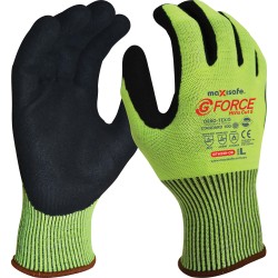 Maxisafe G-Force HiVis Cut Level 5 Medium Yellow Glove GTH238-08