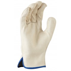 Maxisafe Premium Beige Rigger Small Green Gloves GRP141-08