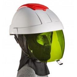Maxisafe E-MAN Retractable Visor Helmet-with Green IR 2 Visor HEM579a