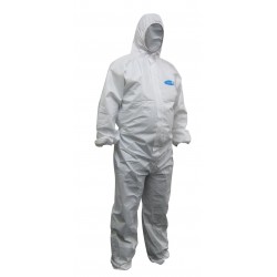 Maxisafe ‘Koolguard’ Laminated Disposable White Medium Coverall COT619-M
