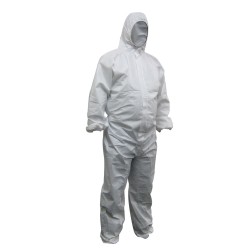 Maxisafe White Polypropylene Disposable Large Coverall CPW615-L
