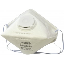 Maxisafe P2 Horizontal Flat Fold Respirator with Valve 20 Pack RES508