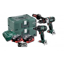 Metabo 2 PCE LiHD Impact Drill Wrench Combo Kit 300NM AU68901955 - SB SSW 300 BL M HD 5.5