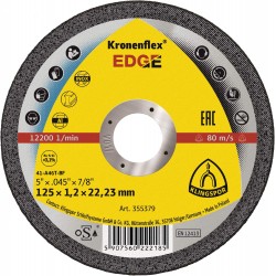 Klingspor Kronenflex EDGE cutting disc 125mm cuts steel / stainless steel / aluminum
