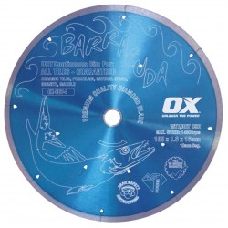 OX BARRACUDA OX-UCT-10 Continuous Tiling Rim Diamond Blade 10" 250mm