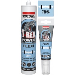 Soudal 125ml T-Rex Power Flexi Bright White 132602