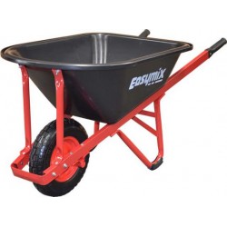 Masterfinish by A.G.Pulie Red Barrow with steel Handle and narrow Pneumatic W300P-HSRNGS