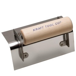 Kraft 6" x 2-1/2" 1/2" R Outside Step Tool with Wood Handle CF123