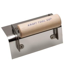 Kraft 6" x 2-1/2" 1/4" R Outside Step Tool with Wood Handle CF125