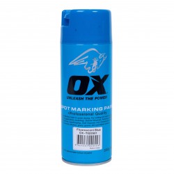 OX Trade Fluro Blue Spot Marking Paint, 12pk